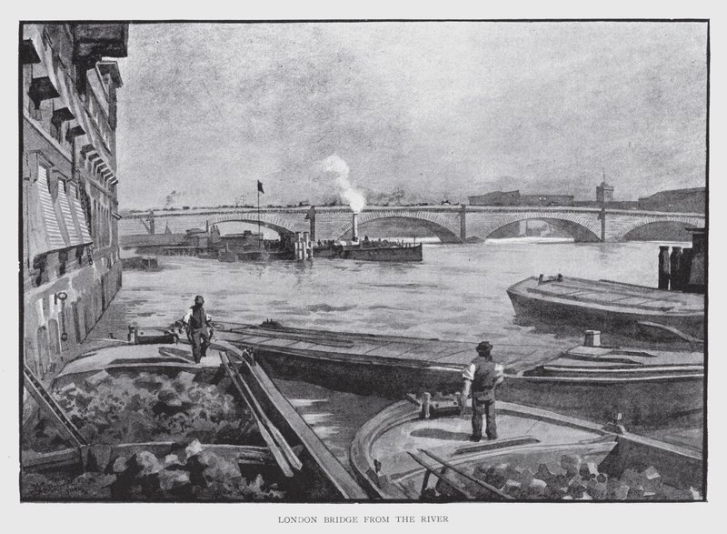 London Bridge per il fiume da William Luker