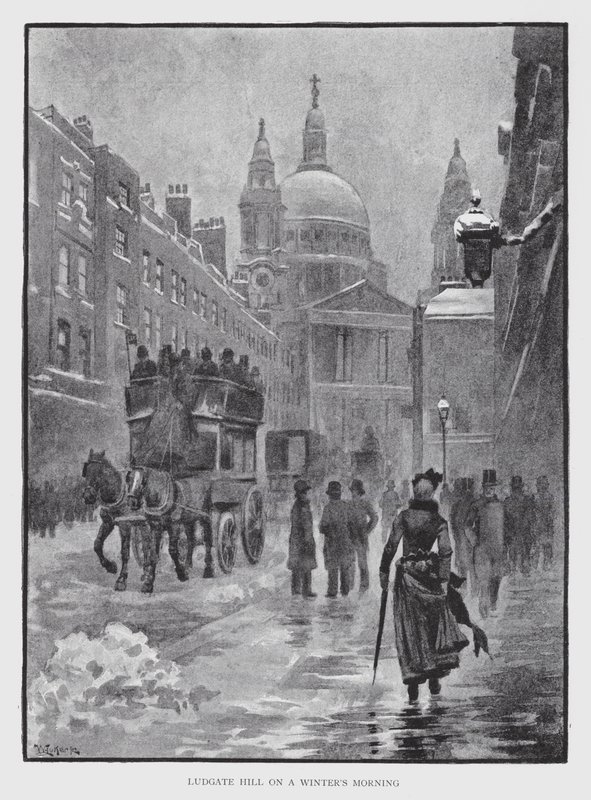 Ludgate Hill in una mattina d