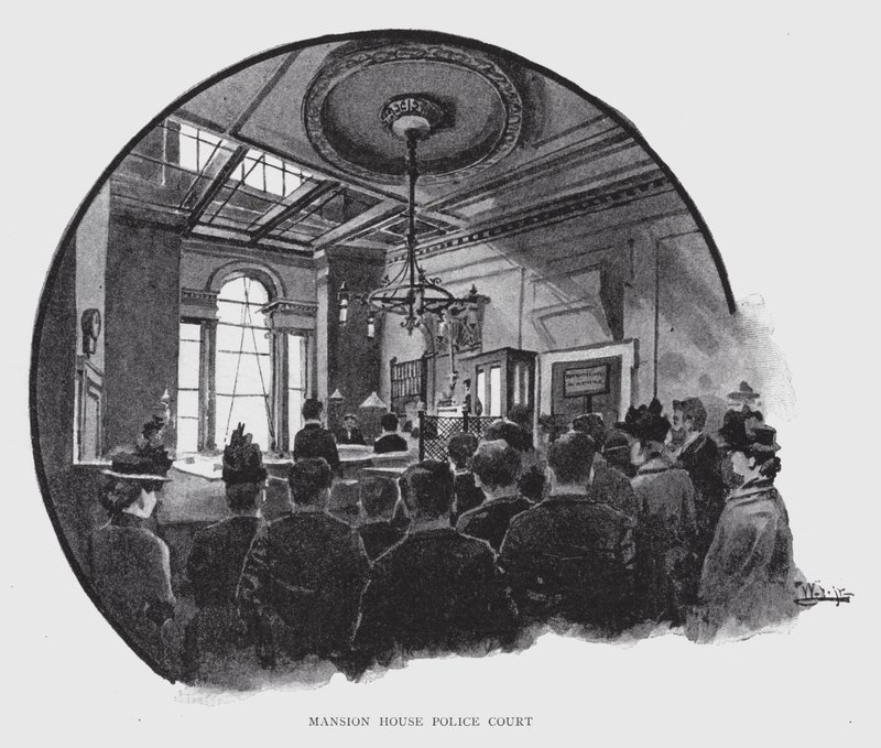 Tribunale di polizia di Mansion House da William Luker