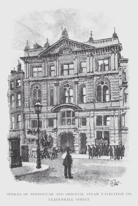 Uffici della Peninsular and Oriental Steam Navigation Co, Leadenhall Street da William Luker
