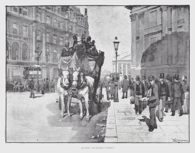 Queen Victoria Street da William Luker