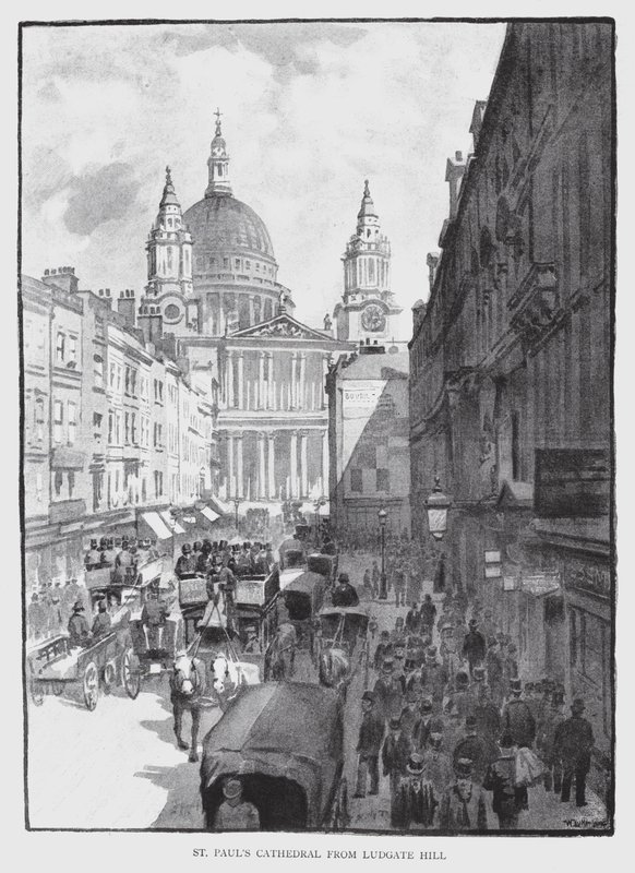 Cattedrale di San Paolo da Ludgate Hill da William Luker