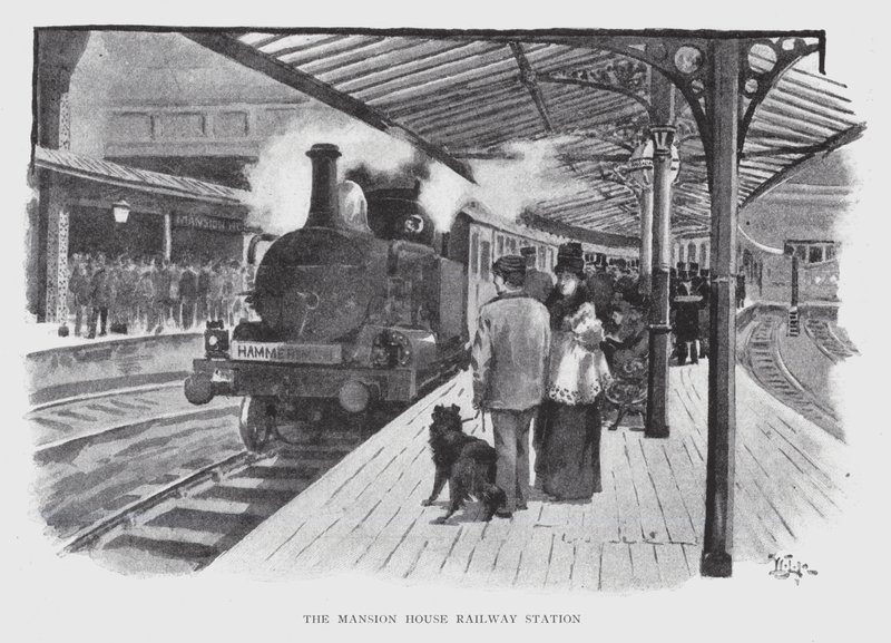Stazione ferroviaria di Mansion House da William Luker