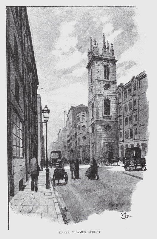 Upper Thames Street da William Luker