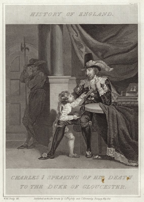 Carlo I parla della sua morte al Duca di Gloucester da William Marshall Craig