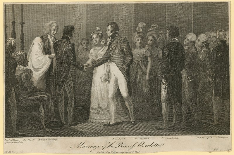 Il matrimonio della principessa Charlotte da William Marshall Craig