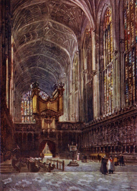 Interno della cappella del Kings College dal coro da William Matthison