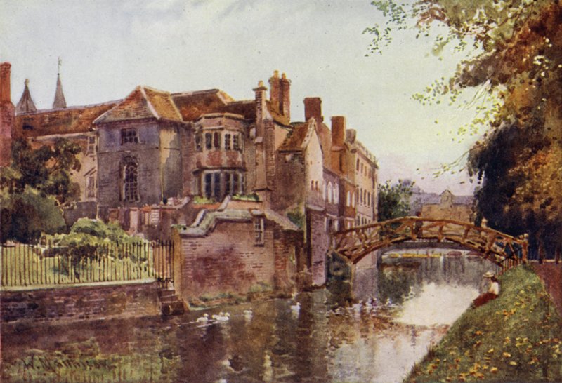 Queens College dal fronte del fiume da William Matthison