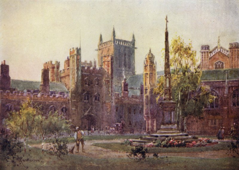 Il cancello e la torre del St Johns College da William Matthison