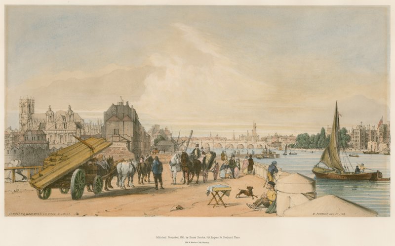 Lambeth e Westminster da Milbank da William Parrott