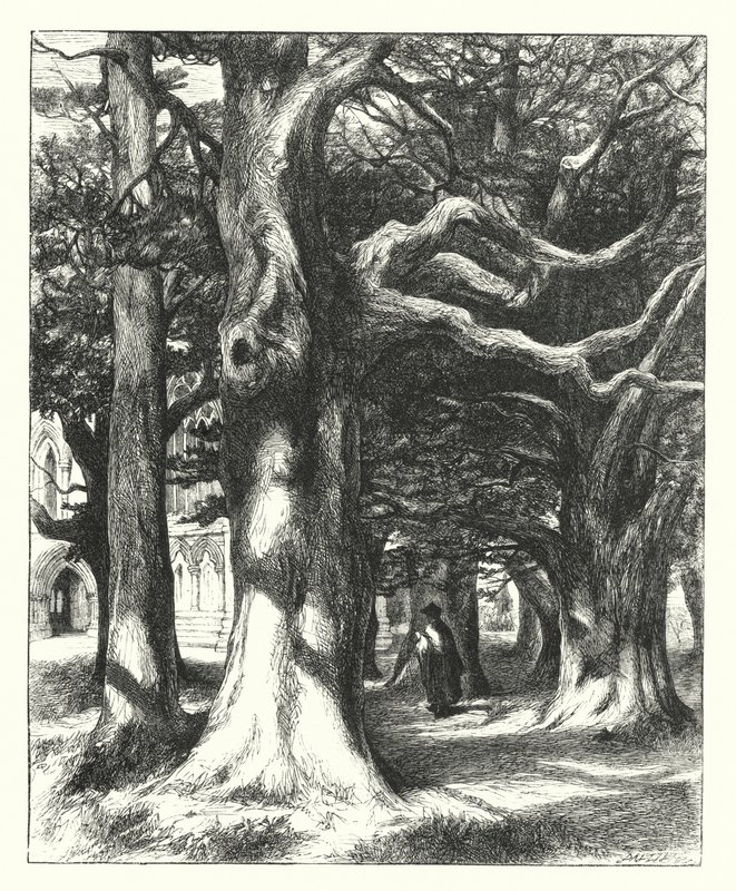 La Strada per la Sala Capitolare (incisione) da William Paton Burton