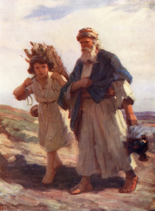 Abramo e Isacco, Genesi xxii, 2, 6 da William Pratt