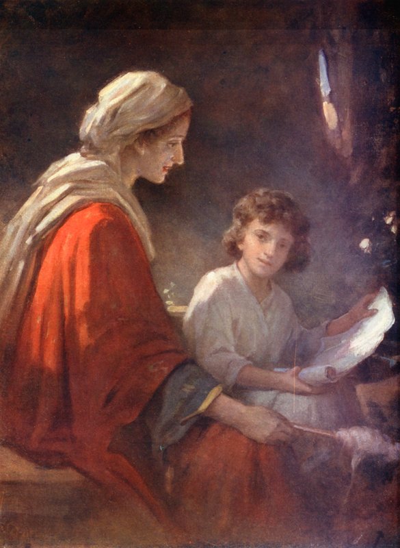Maria e il Bambino Gesù, Luca ii, 39, 40 da William Pratt