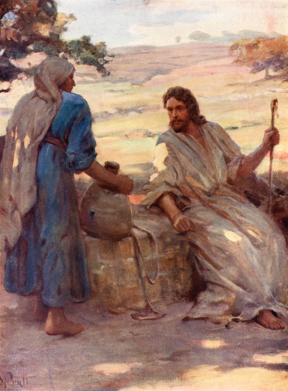 La Donna al Pozzo di Samaria, Giovanni iv, 6, 7 da William Pratt