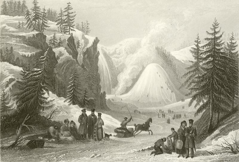 Cascata di Montmorency e cono, vicino a Quebec da William Purser