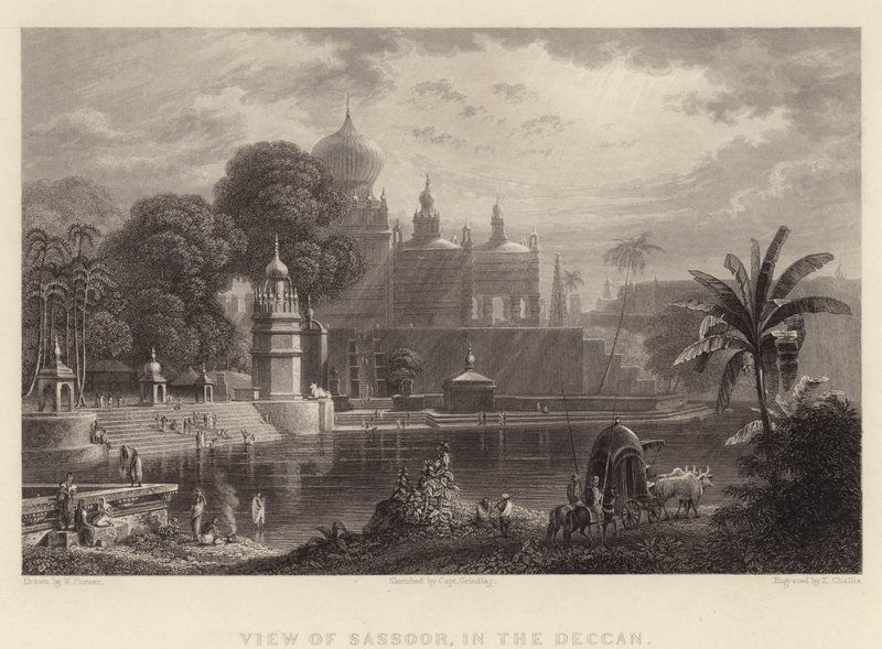 Veduta di Sassoor, nel Deccan da William Purser