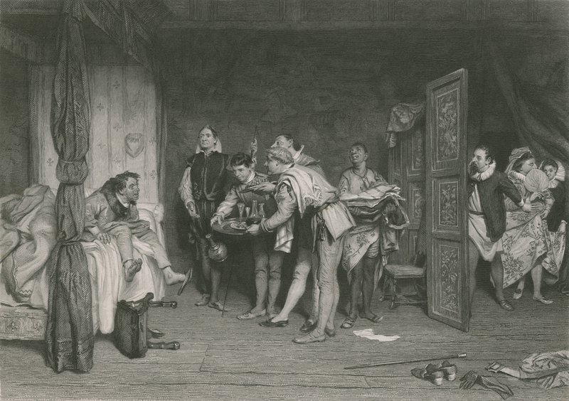 Christopher Sly, La bisbetica domata, c.1880 da William Quiller Orchardson
