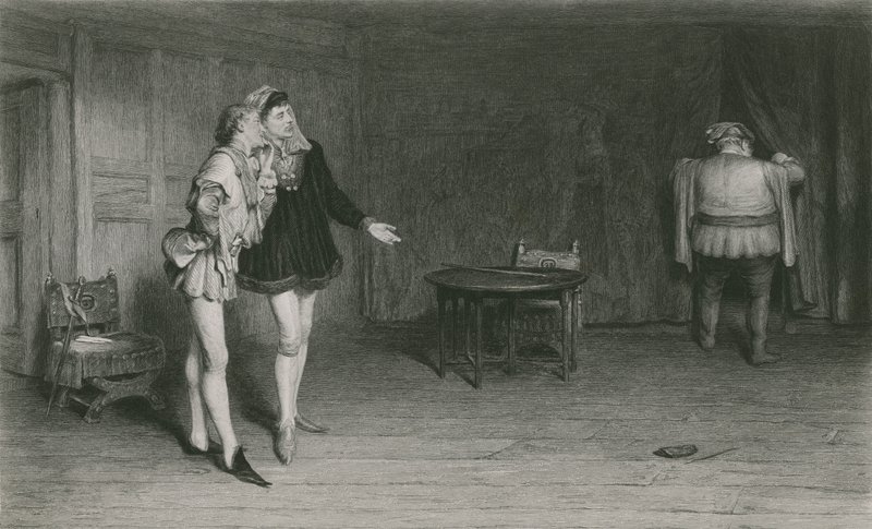Principe Enrico, Points e Falstaff, Enrico IV, prima parte da William Quiller Orchardson