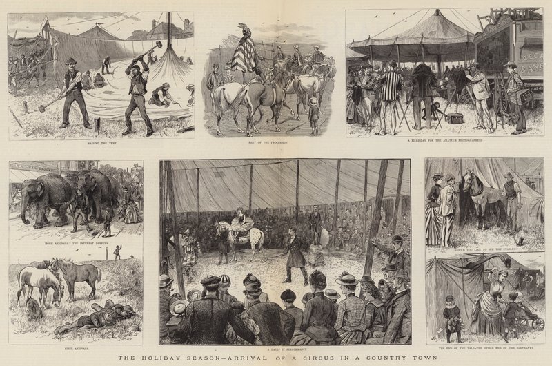 La stagione delle vacanze, arrivo di un circo in una città di campagna da William Ralston