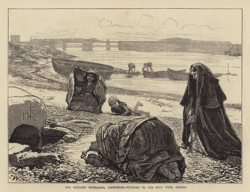 Le Highlands occidentali, Connemara, pellegrini al Pozzo Santo, Galway da William Small