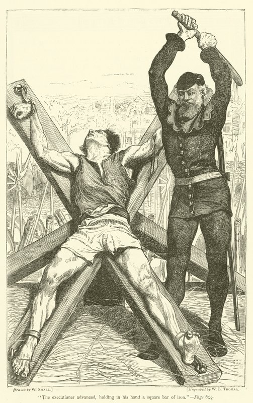 Il boia avanzò, tenendo in mano una barra quadrata di ferro da William Small