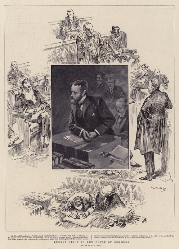 Notte del bilancio alla Camera dei Comuni da William T. Maud