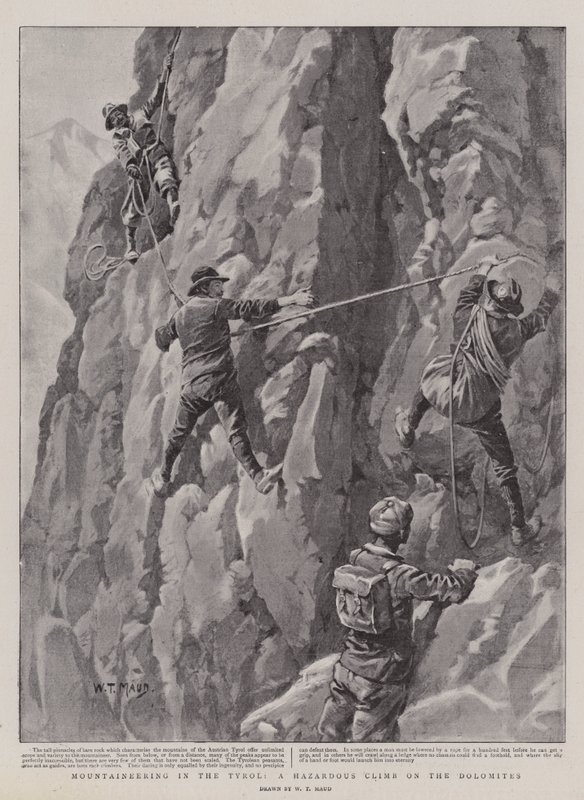 Alpinismo nel Tirolo, una scalata pericolosa sulle Dolomiti da William T. Maud