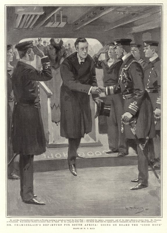 Partenza di Mr Chamberlain per il Sudafrica, imbarco sulla Good Hope da William T. Maud