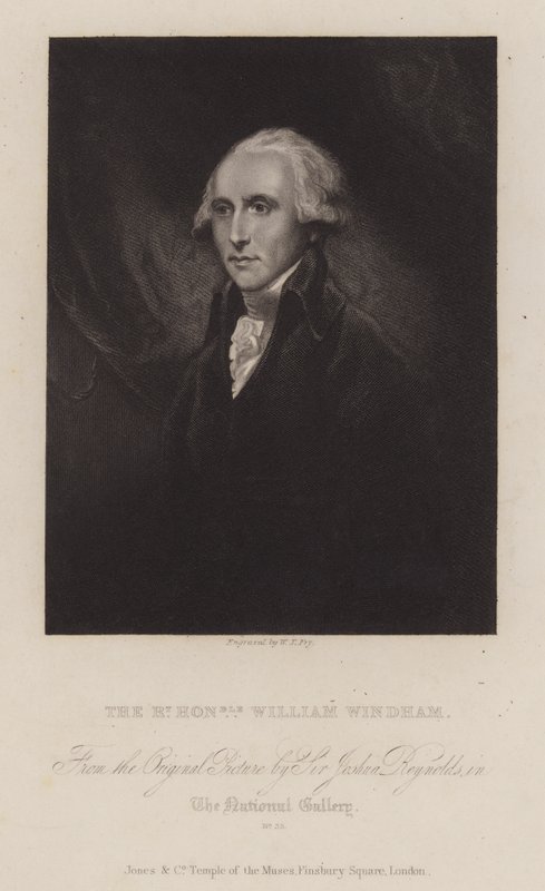William Windham, politico Whig inglese da William Thomas Fry