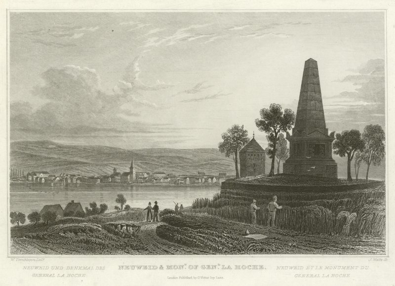 Neuweid e Monumento del Generale La Hoche da William Tombleson