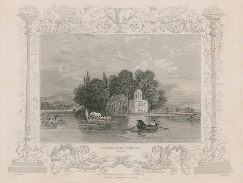 Veduta vicino a Henley da William Tombleson