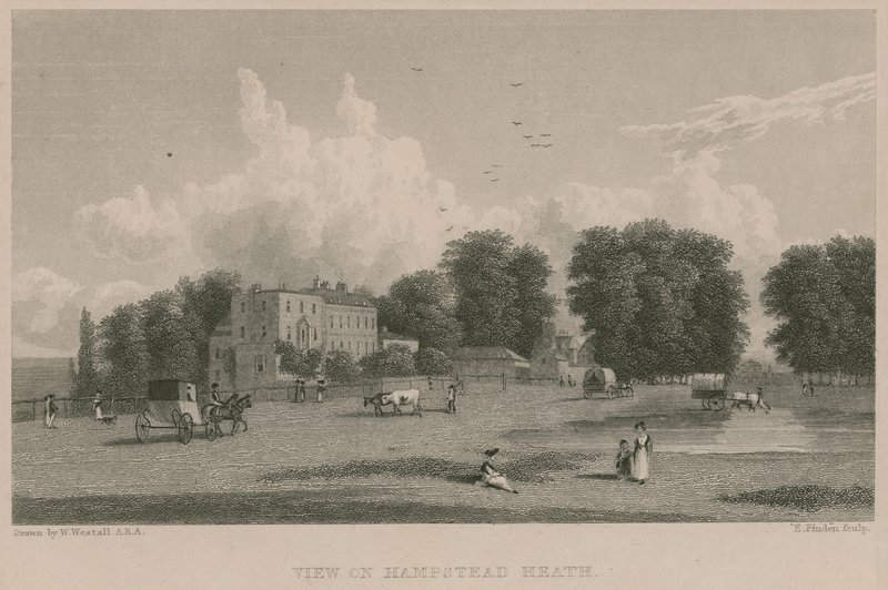 Veduta di Hampstead Heath da William Westall