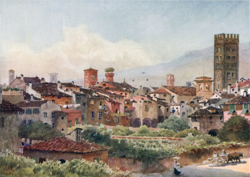 Lucca. Dalle mura della città da William Wiehe Collins