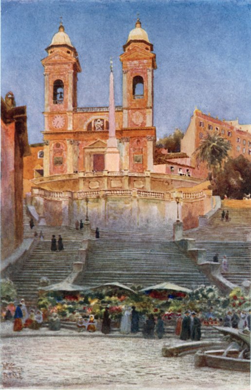 Roma, S. S. Trinità dei Monti da William Wiehe Collins