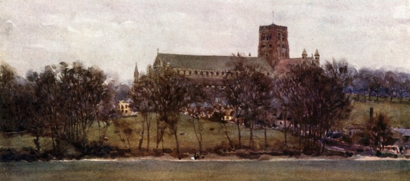 St. Albans dalle Mura di Old Verulam da William Wiehe Collins