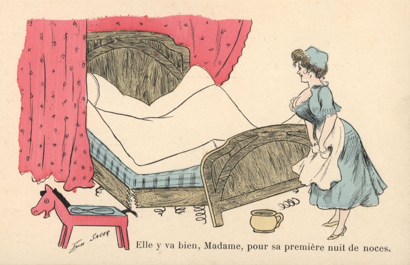 Cameriera che riordina un letto logoro da Xavier Sager