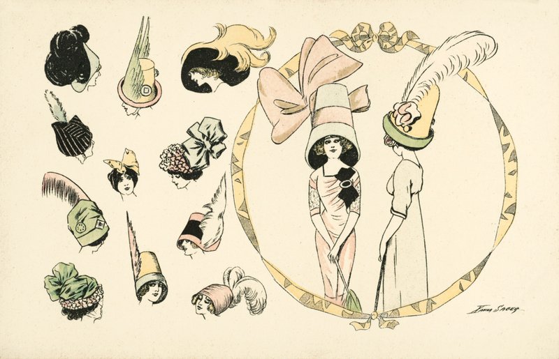 Mode di cappelli da donna da Xavier Sager