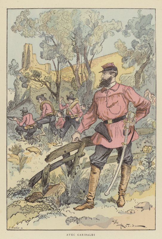 Con Garibaldi da after Albert Robida