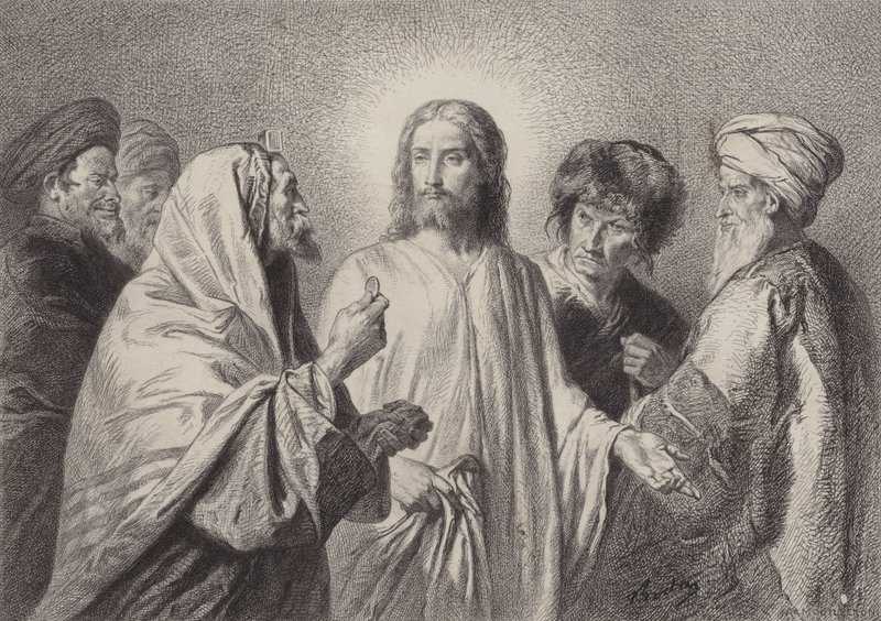 La moneta di Cesare da after Albert Robida