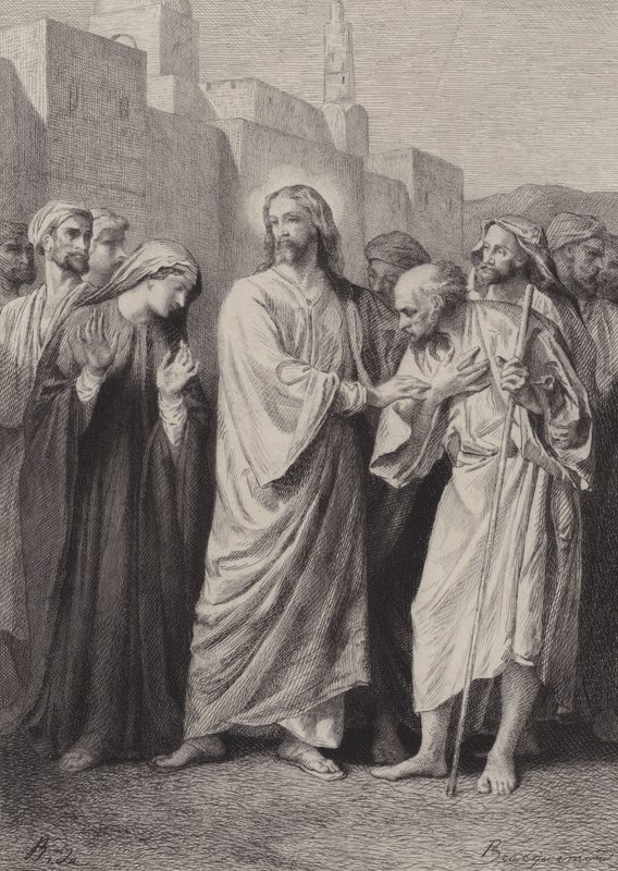 Cristo predice la distruzione del tempio da after Albert Robida