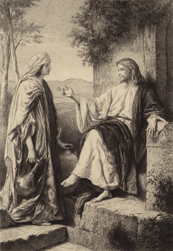 La donna di Samaria da after Albert Robida