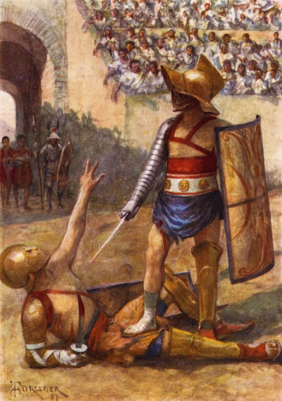 Gladiatori, la fine del combattimento da after Amedee Forestier
