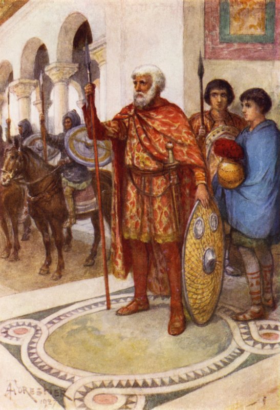 Stilicone, un vandalo, il magister utriusque militiae romano da after Amedee Forestier