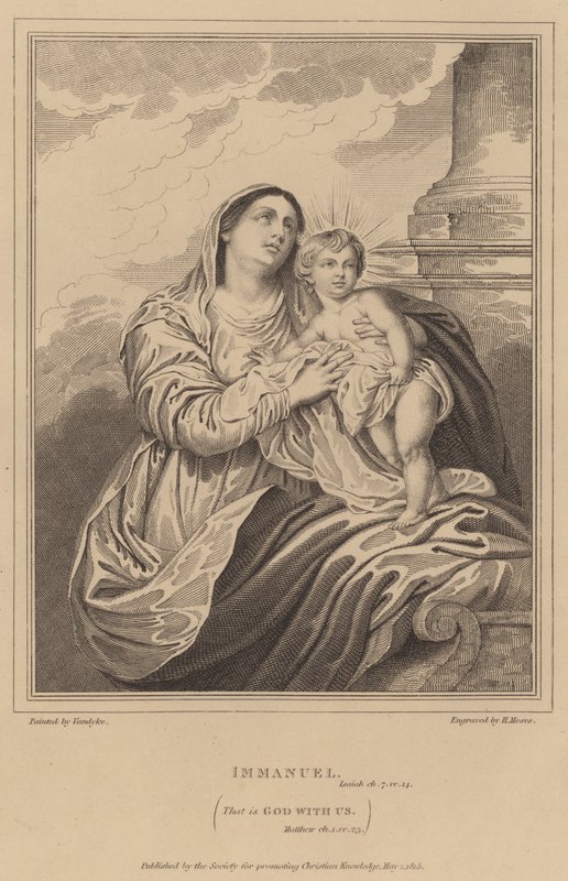 Immanuel, Isaia, cioè Dio con noi, Matteo da after Anthony van Dyck