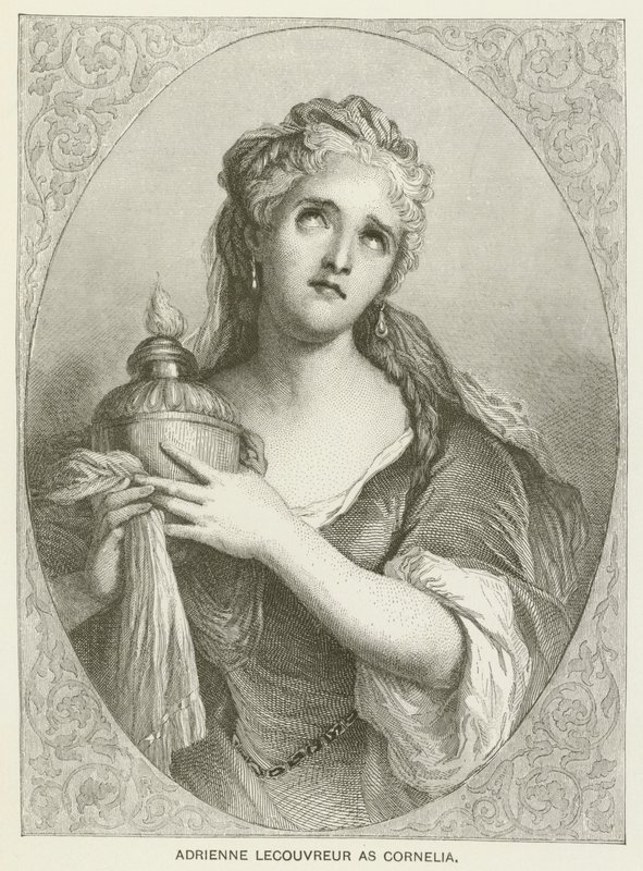 Adrienne Lecouvreur come Cornelia da after Antoine Coypel