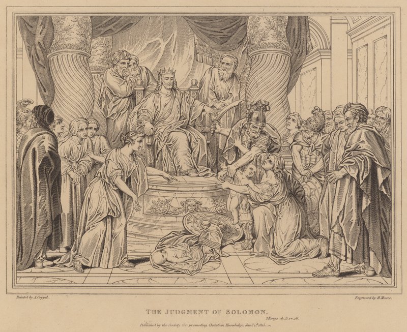 Il giudizio di Salomone, 1 Re da after Antoine Coypel