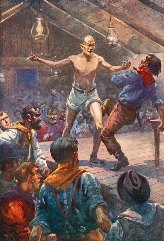 Il braccio destro di Pins scattò e afferrò il coltello, volando da after Archibald Bertram Webb