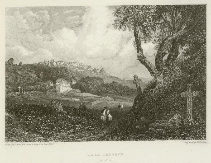 Convento di Cork, vicino a Cintra da after C. Stanfield