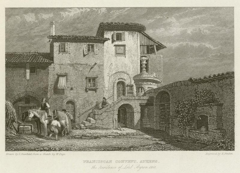 Convento Francescano, Atene, residenza di Lord Byron, 1811 da after C. Stanfield