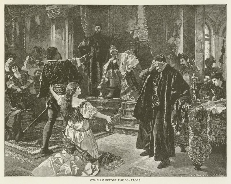 Otello davanti ai senatori da after Carl Ludwig Friedrich Becker